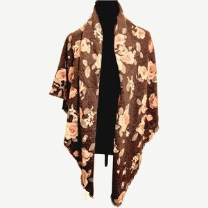 NWT Lauren Conrad Floral Shawl/Scarf